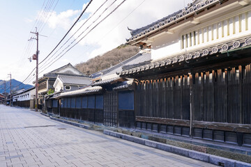 Naklejka premium 日本遺産に選定される坂越の街並み（兵庫県赤穂市）
