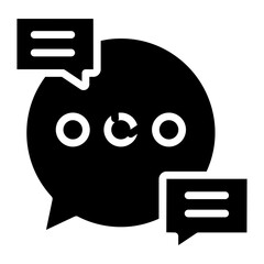 Modern design icon of chatting

