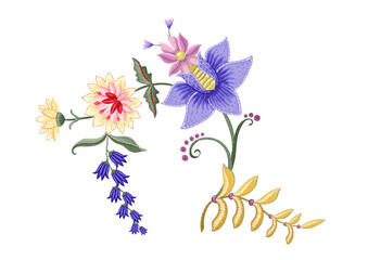 Digital  Flower design with beautiful colour