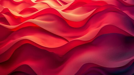 Obraz premium Red and Pink Wavy Lines Background