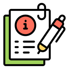 Premium design icon of info list

