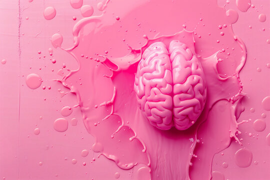 concept pink brains