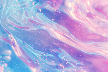 オーロラカラーの水面