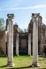 Fototapeta premium Ancient columns of a ruin from Roman times.