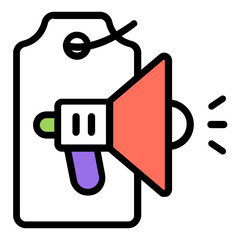 Fototapeta premium A colored design icon of sale promotion