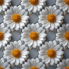 pattern with daisies