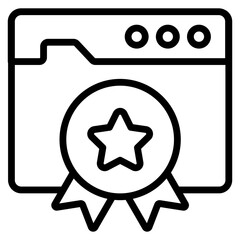 Vector design of awarded website 

