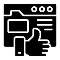 Online feedback icon, editable vector

