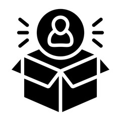 Modern design icon of user box

