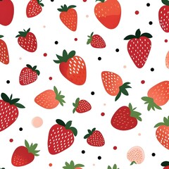 pattern with strawberries