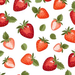 pattern with strawberries