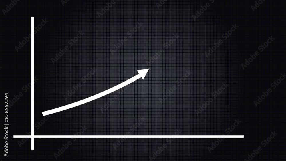 Aufkleber success business growth graph animation. animated graph growth chart. business growth presentation a