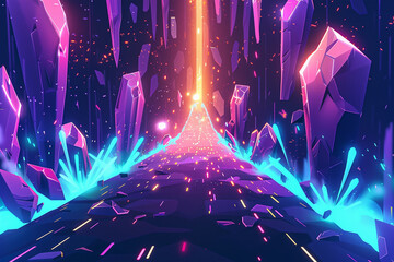 game background blast effect cartoon glow effect background