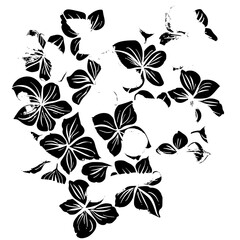 Hydrangea silhouette, Hydrangea svg, Hydrangea png, Hydrangea illustration, Hydrangea, silhouette flower, floral svg, herb svg, flower illustration, flower, floral, vector, nature, illustration, sprin