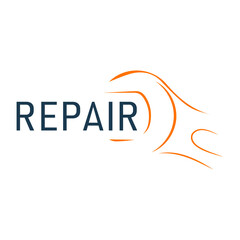 Wrench silhouette and inscription repair, design for service and maintenance