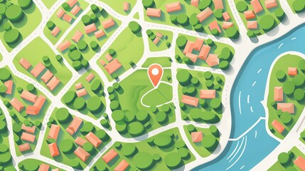 Obraz premium Business concept city planning background