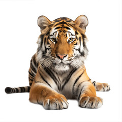 Fototapeta premium tiger isolated on white background
