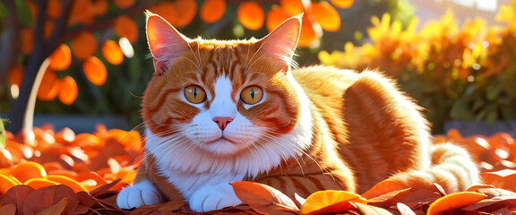 cartoon orange cat 