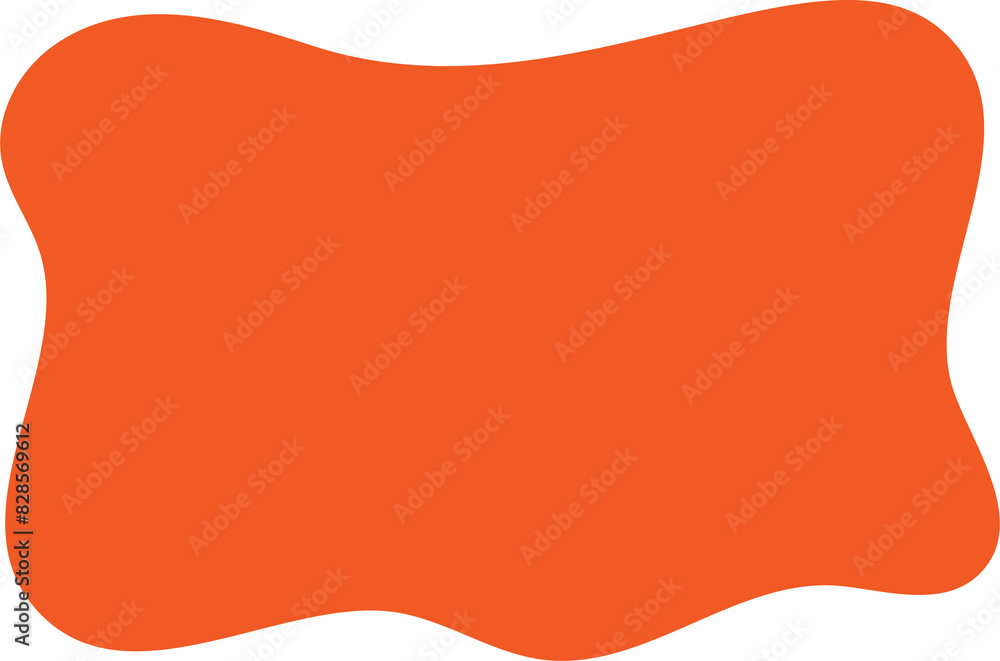 Poster organic flat blob. irregular fluid bubble. abstract liquid shape. random wavy spot and curvy element
