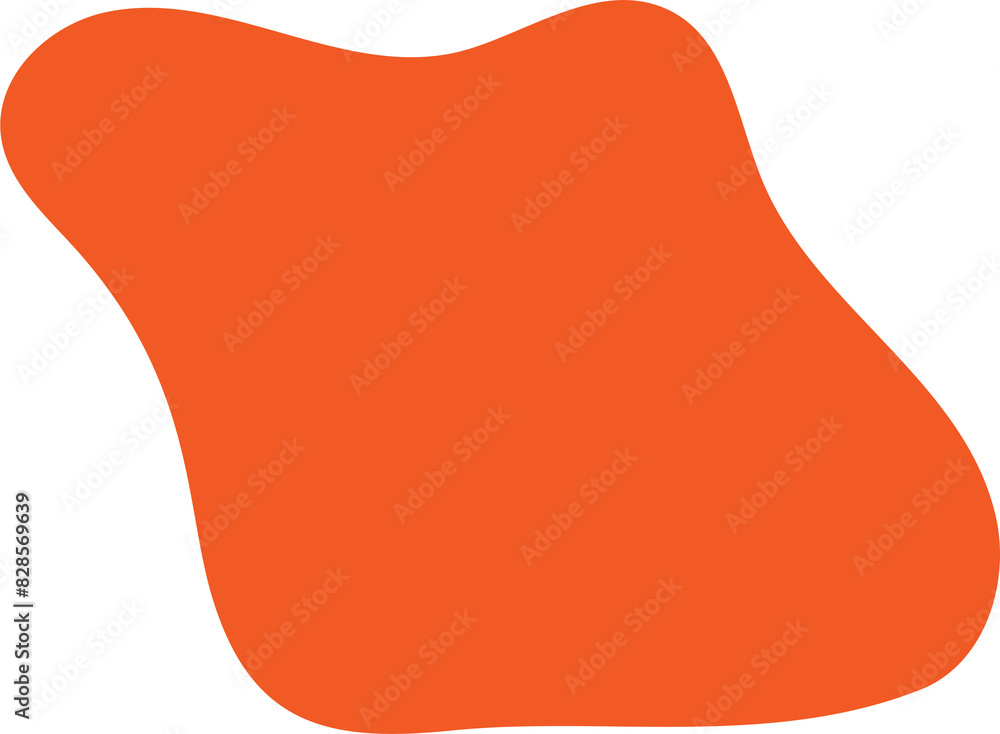 Poster organic flat blob. irregular fluid bubble. abstract liquid shape. random wavy spot and curvy element