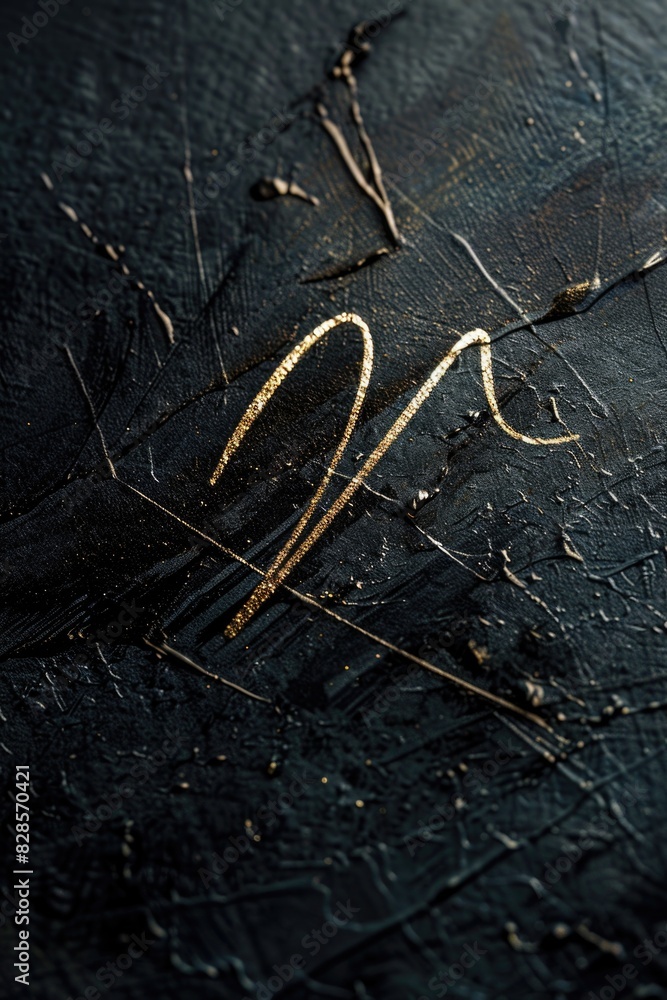 Poster detailed shot of a number on dark background. suitable for graphic design projects