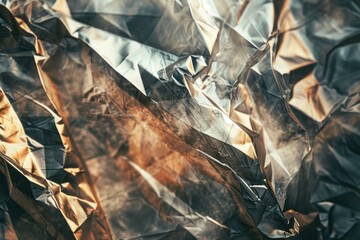 A detailed close up of a crumpled piece of paper. Suitable for office, education, or recycling concepts