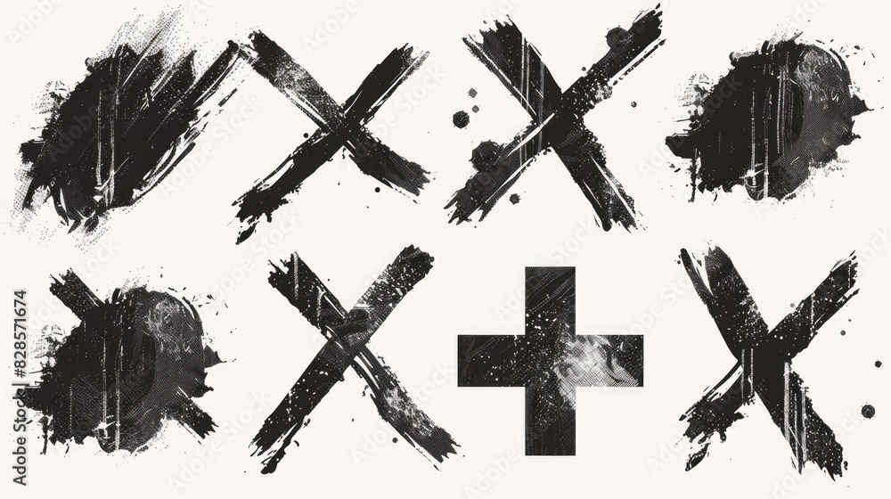 Poster a collection of gritty and monochrome photographs. suitable for various design projects