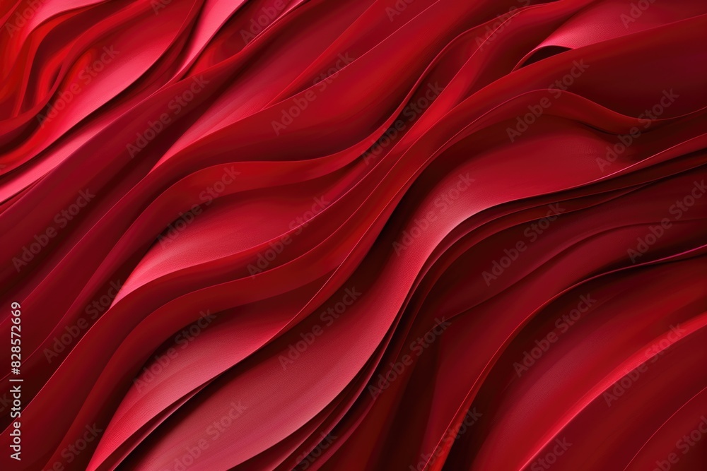 Aufkleber close up view of red fabric, suitable for textile backgrounds