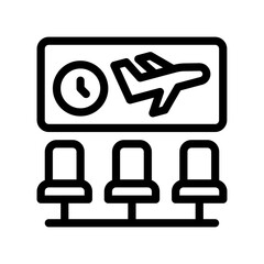 waiting room line icon