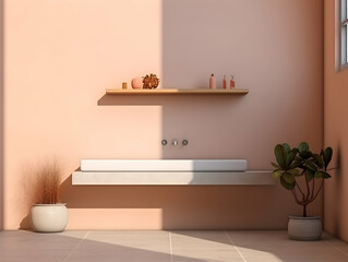 Bedroom and living room interior design, Stylish bedroom interior with large comfortable bed, sofa and bed and furniture design for interior, minimal interior