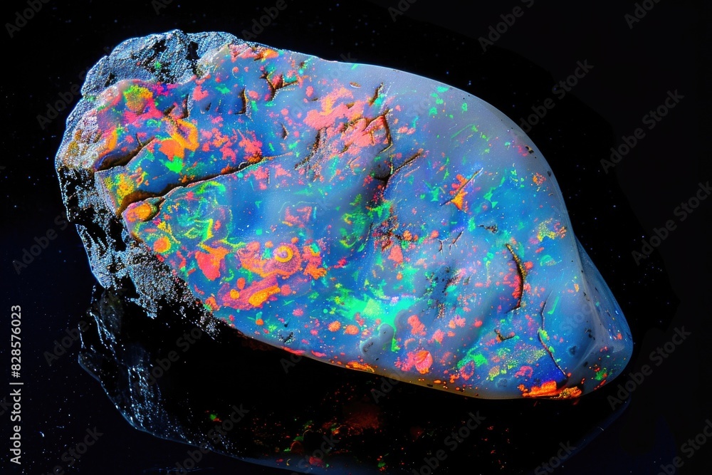 Aufkleber a large rock covered in vibrant, colorful paint. perfect for adding a pop of color to any project