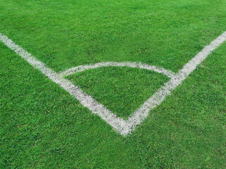 corner of a soccer field
