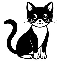  a-cat-vector-cartoon-art illustration 