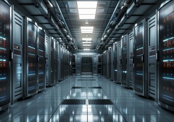 Naklejka premium Data Center for Cloud Computing and Big Data
