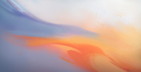 bright Abstract watercolor drawing on a paper image	

