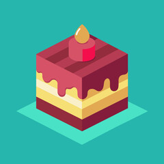 cake vector illustration