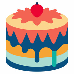 cake vector illustration 