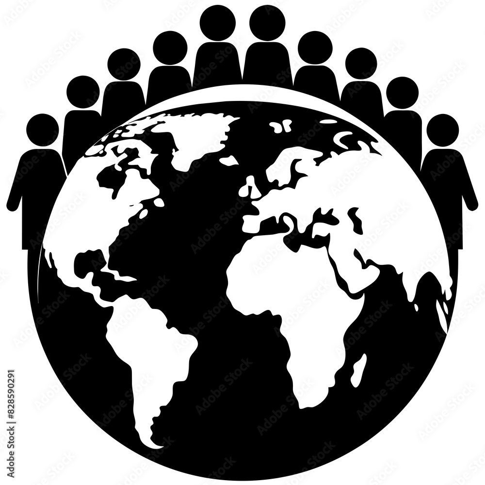 Wall mural world-population-day vector illustration 