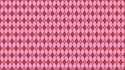 アーガイル柄背景素材・ピンク