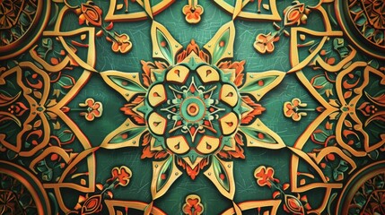 Islamic pattern background, Islamic colour