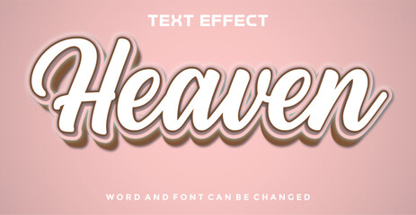 Obraz premium Heaven editable text effect