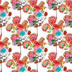 Seamless Shibori pattern, tie dye allover, textile, Shibori allover, dye pattern, watercolour pattern,design Abstract Print