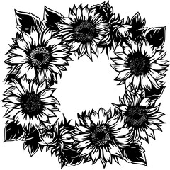 sunflower silhouette, sunflower svg, sunflower png, sunflower illustration, sunflower , silhouette flower, floral svg, herb svg, flower illustration, flower, floral, vector, nature, illustration, spri