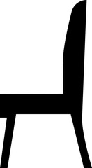 Chair icon in flat style. Chair and Seating icons silhouettes vector design template. modern soft fabric office arm chairs, isolated on transparent background, Piece of furniture for the living room,