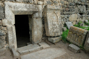 Detail of the Saint Hripsime Church in Verishen, Armenia.