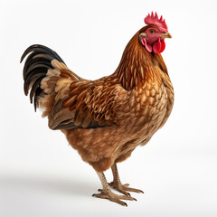 Fototapeta premium rooster and chicken AI generated