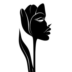 Tulip silhouette, Tulip svg, Tulip png, Tulip illustration, Tulip , silhouette flower, floral svg, herb svg, flower illustration, flower, floral, vector, nature, illustration, spring, design, pattern,