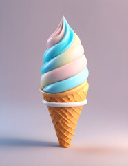 A delicious Icecream cone, Generative ai