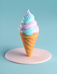 A delicious Icecream cone, Generative ai