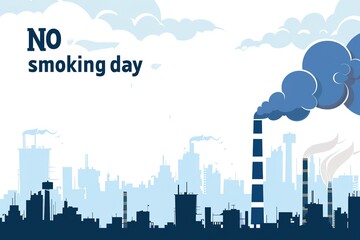 Fototapeta premium World No Tobacco Day infographic background design.World No Smoking Day typographical design elements.May 31st World no tobacco day.No Smoking Day Awareness Idea Campaign